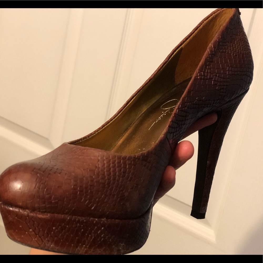 Jessica Simpson platform heels